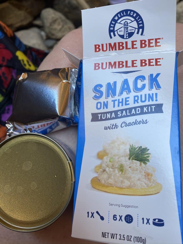tuna salad and cracker kits