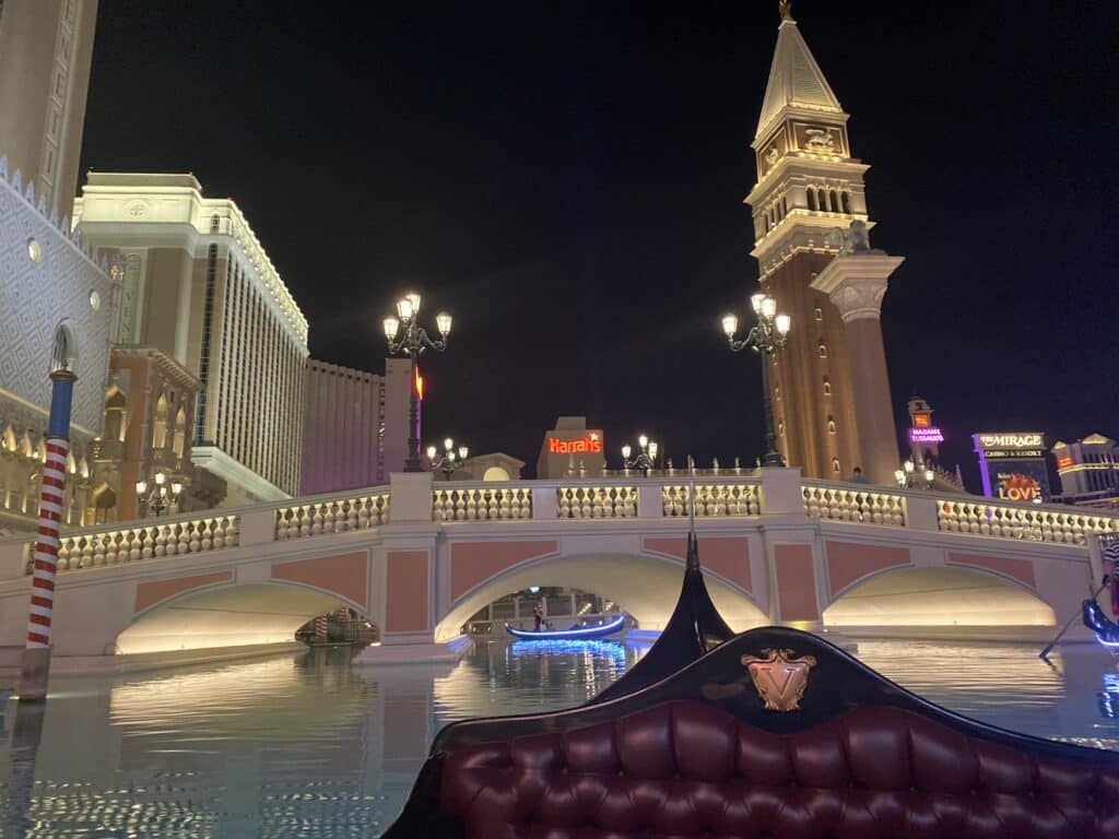 Outdoor Gondola Ride at The Venetian in Las Vegas
