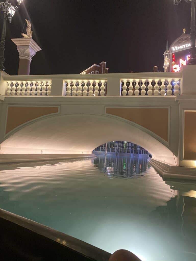 Outdoor Gondola Ride at The Venetian in Las Vegas