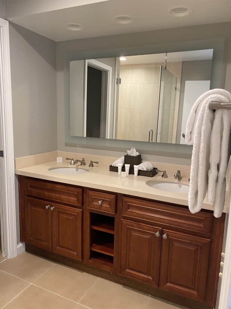 bathroom vanity at Welk Resorts San Diego One Bedroom Condo