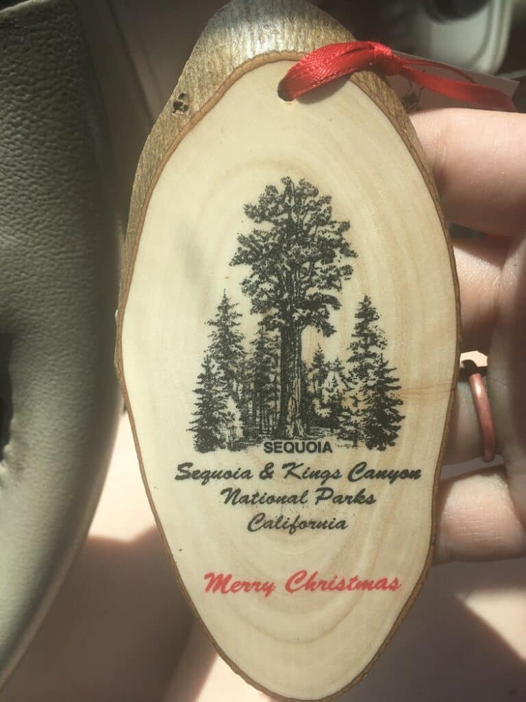 Sequoia and Kings Canyon National Parks Christmas souvenir ornament