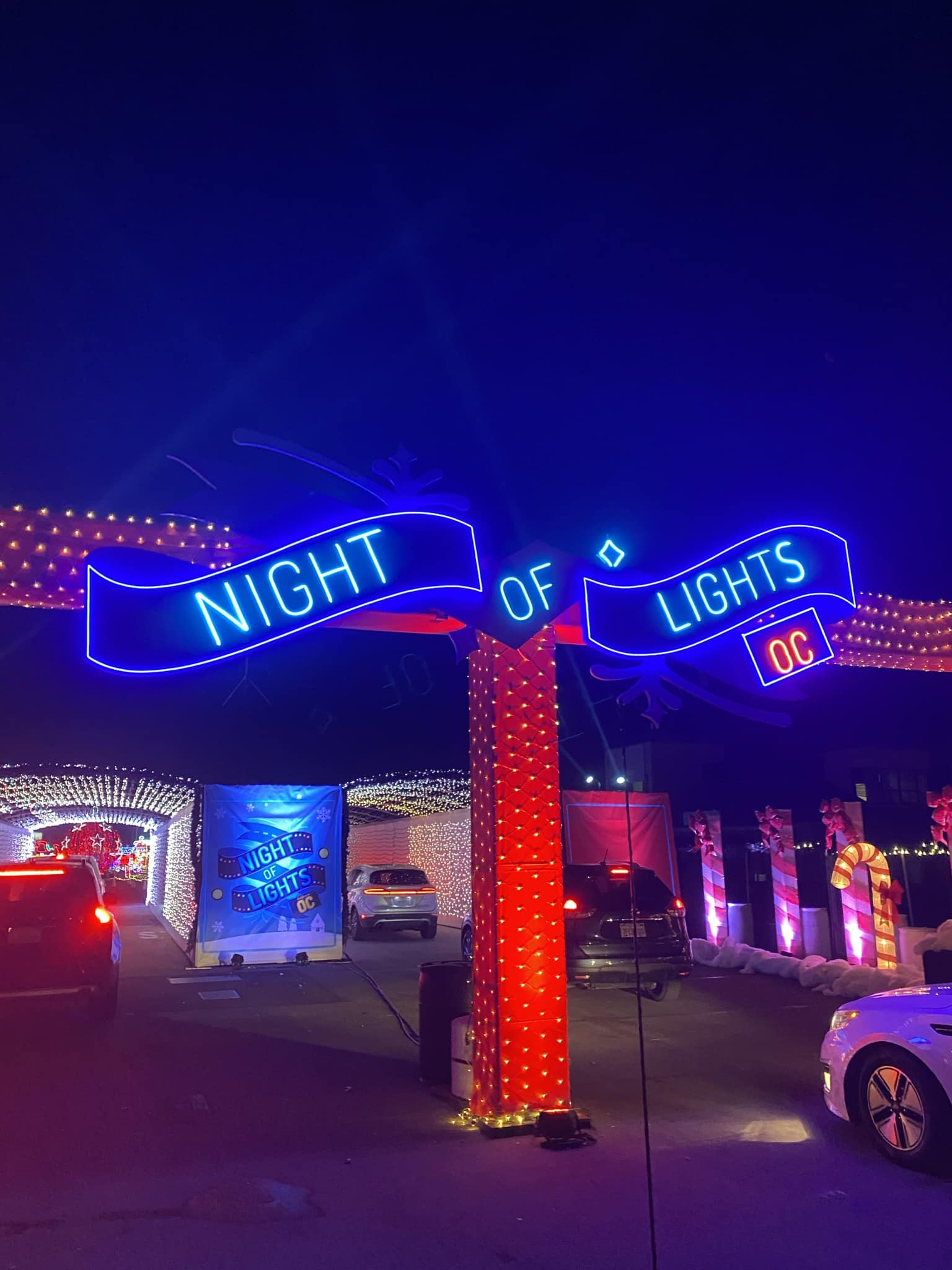 Night of Lights OC Entrance sign