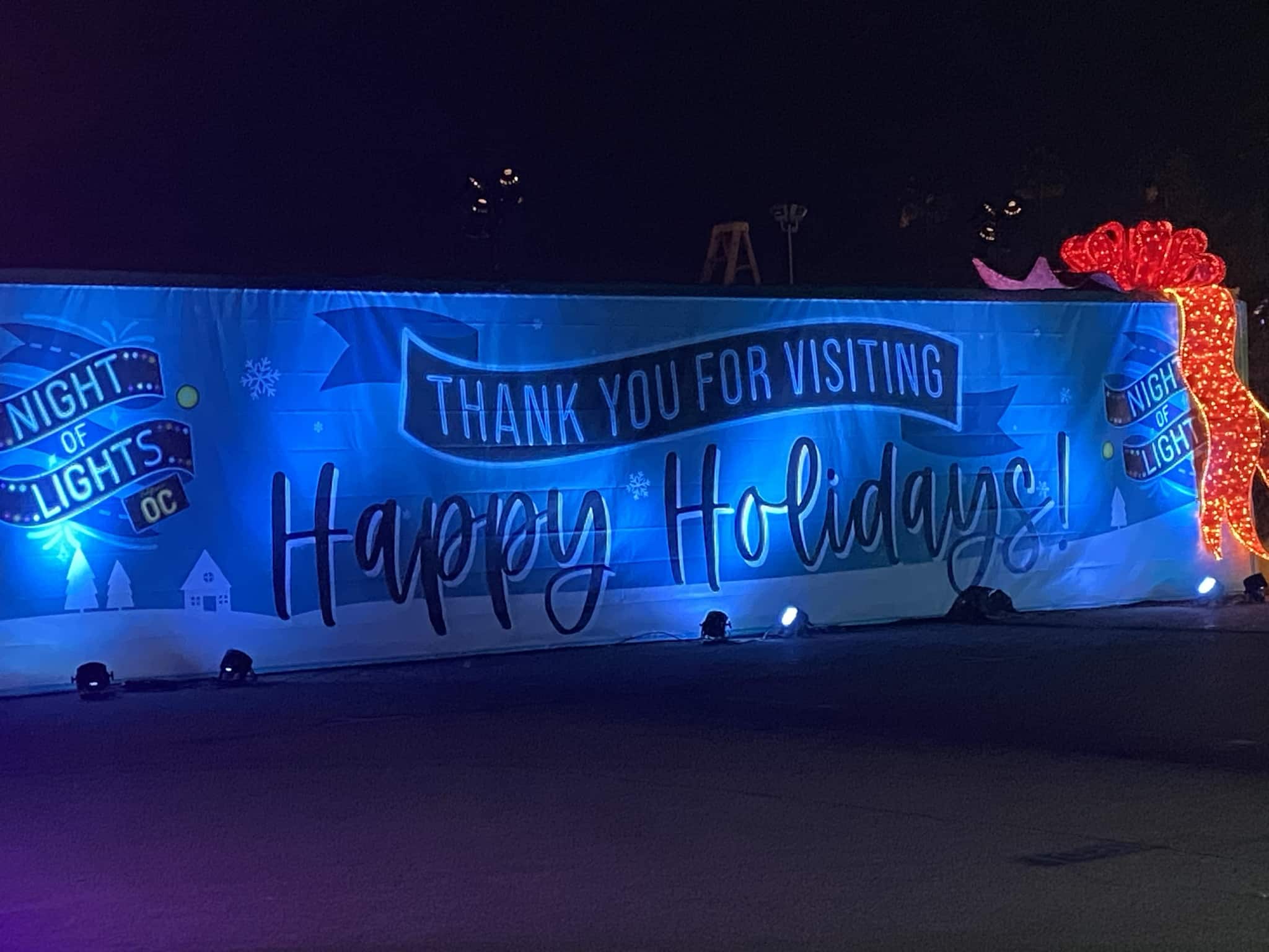 Thank you for visiting Happy Holidays exit sign