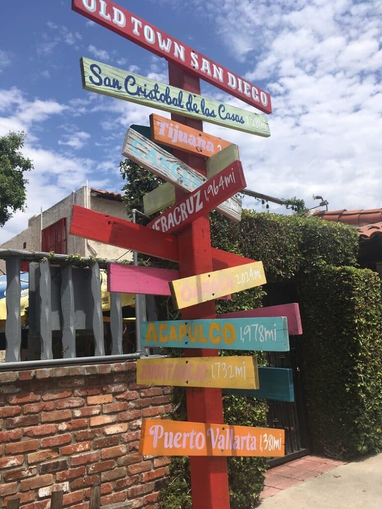 Old Town San Diego street signs