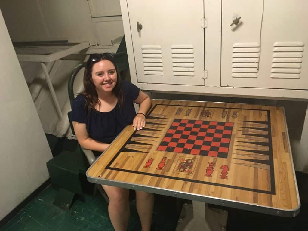 USS Midway Museum - San Diego, California - game board
