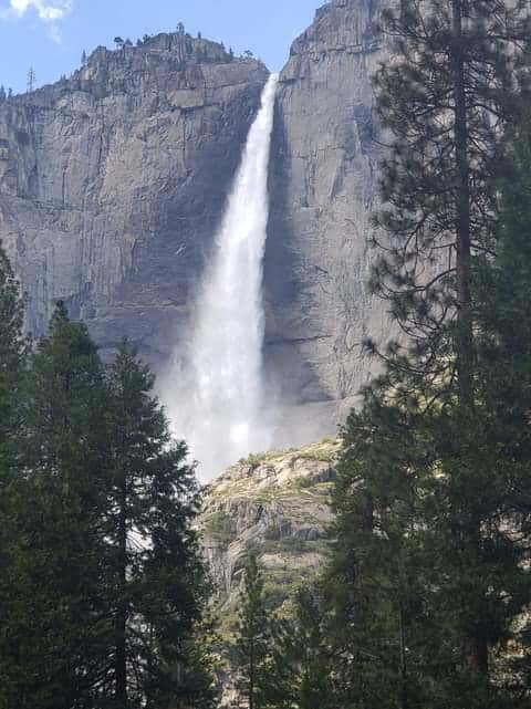 view of Lower Yosemite Falls 