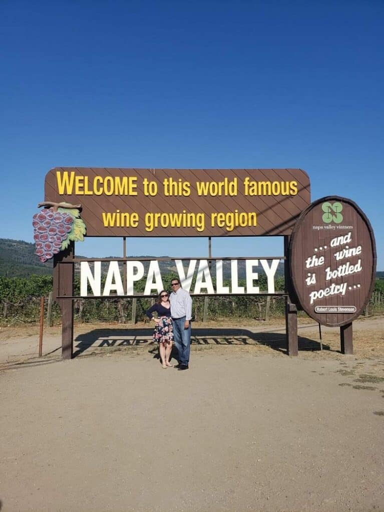 Welcome To Napa Valley Sign