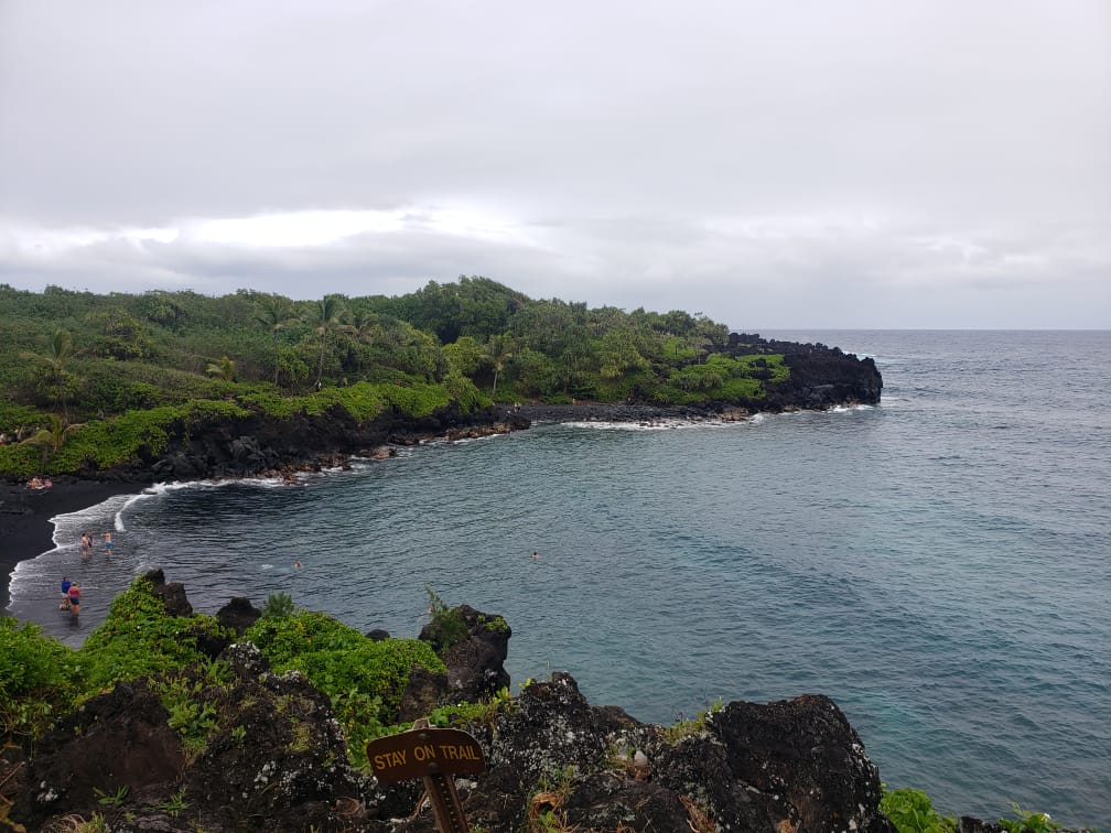 Wai'anapanapa State Park - Black Sand Beach - Road to Hana - Maui