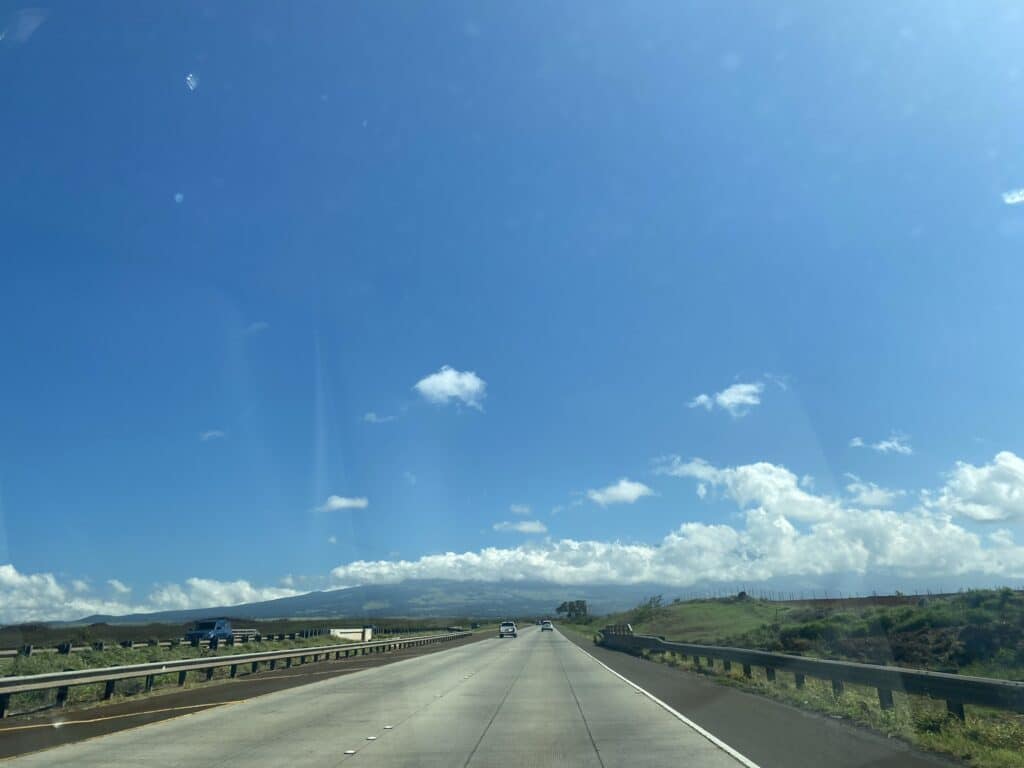 road departing Haleakala National Park
