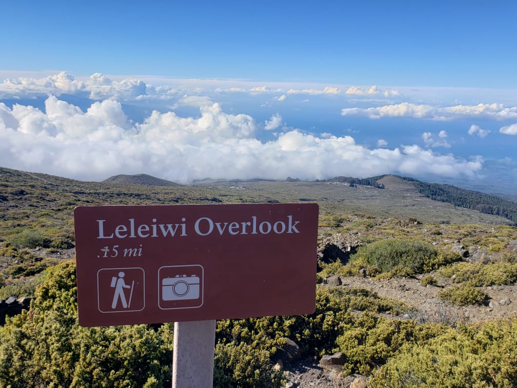 Haleakala National Park summit drive at Leleiwi Overlook