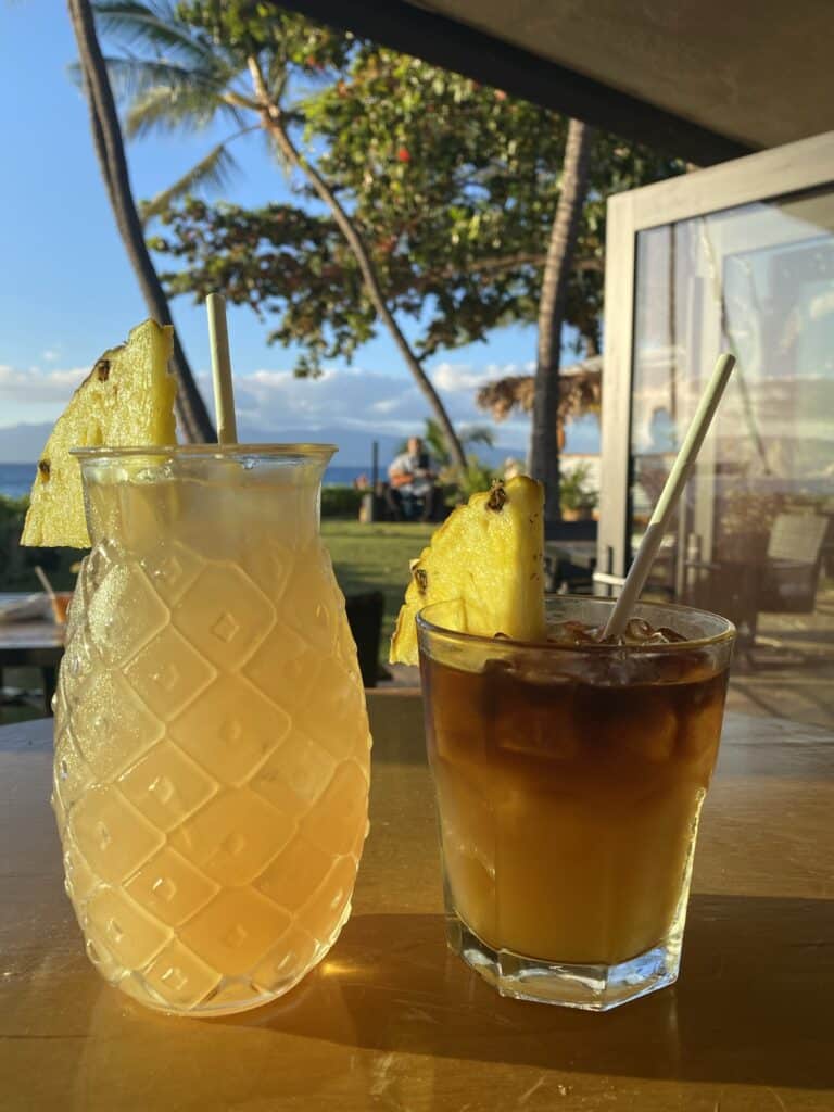 Maui's Finest Luau at Castaway Cafe - Mai Tais and other Hawaiian drinks