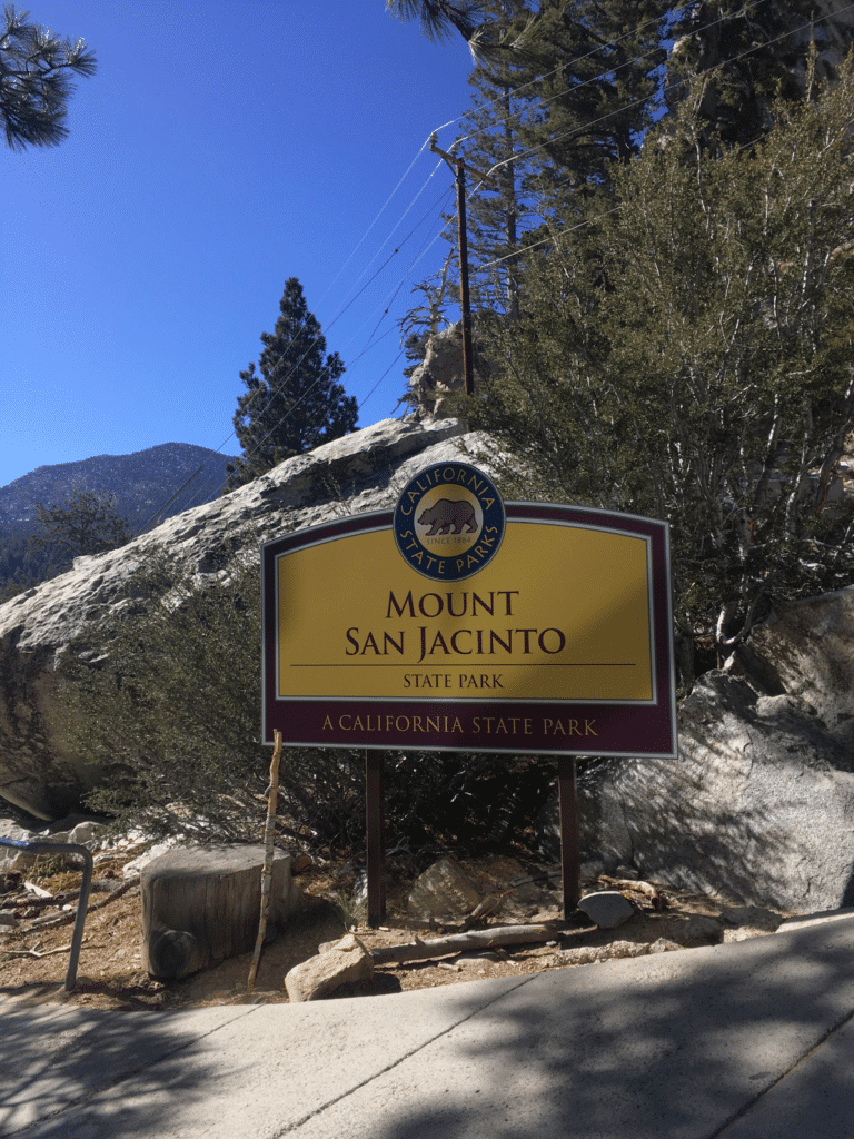 Mount San Jacinto welcome sign