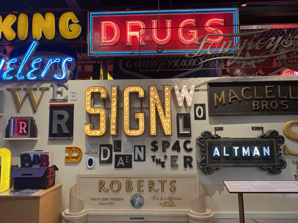 The American Sign Museum in Cincinnati, Ohio