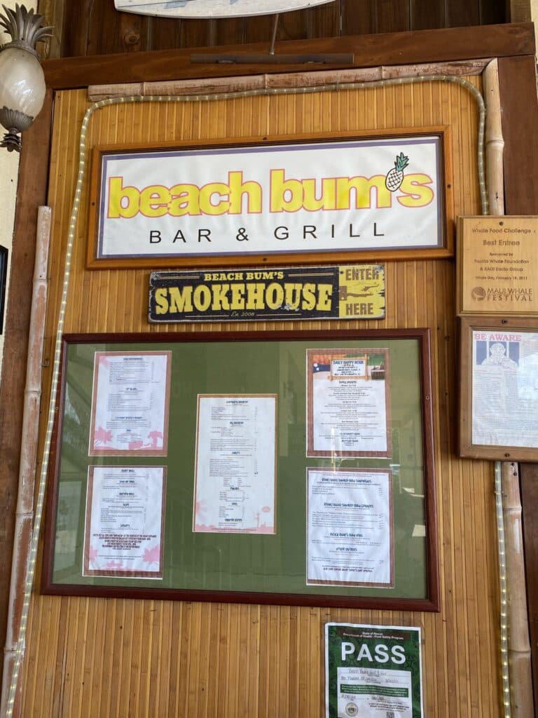 Beach Bum's Bar & Grill - Ma'alaea Harbor, Maui