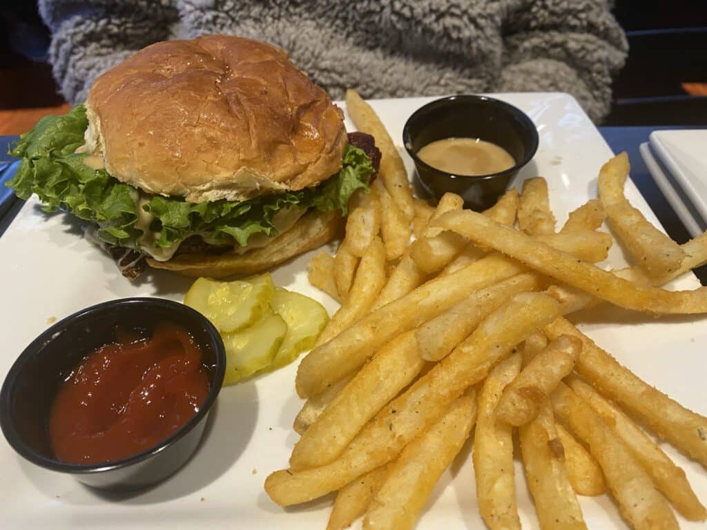 Black Rock Bar & Grill - Dayton, Ohio - burger with fries