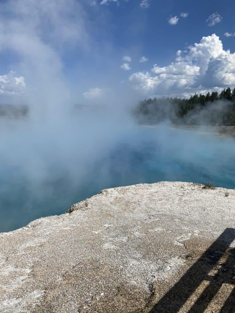 Blue Spring in Yellowstone National Park