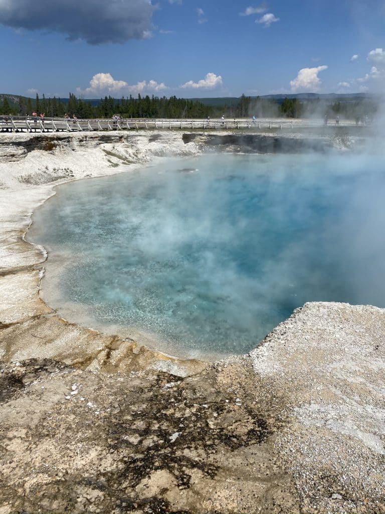 Blue Spring in Yellowstone National Park