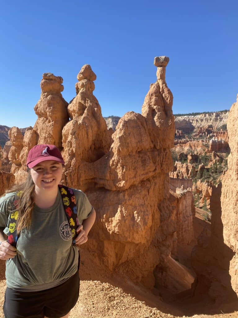hiking the Queen's Garden Trail at Bryce Canyon