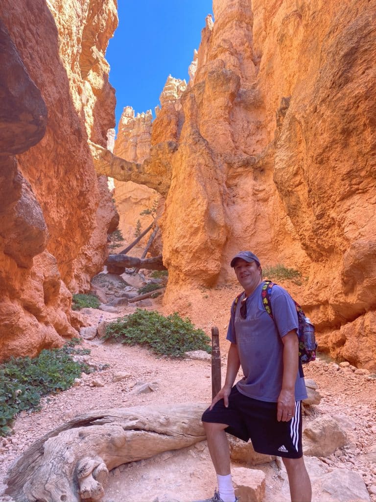 photo of JP at the bottom of Bryce Canyon National Park