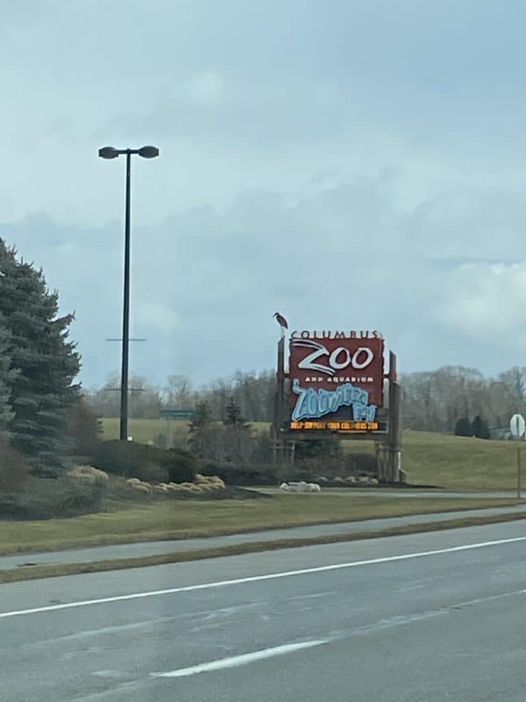 Columbus Zoo and Aquarium Entrance Sign