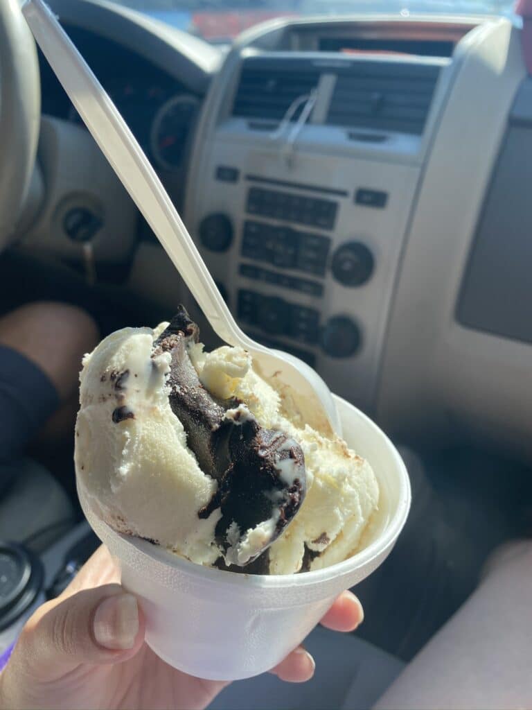 ice cream from Devils Tower Trading Post