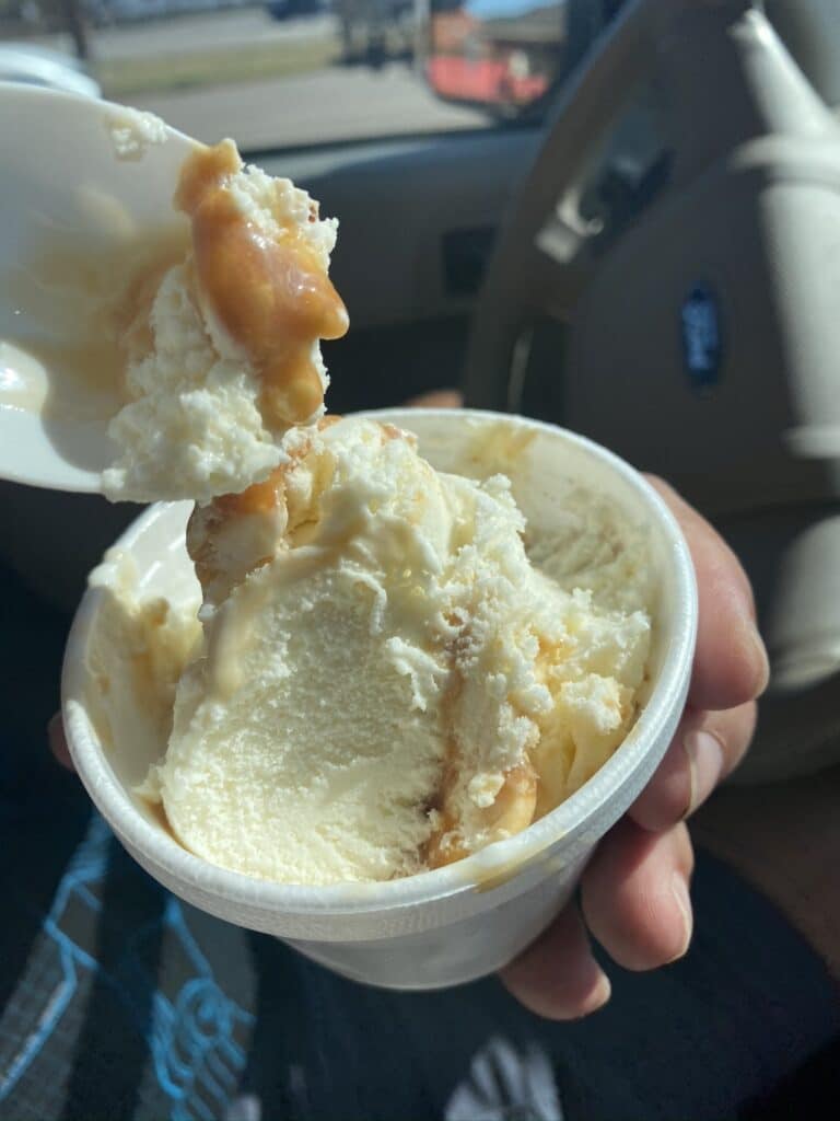ice cream from Devils Tower Trading Post