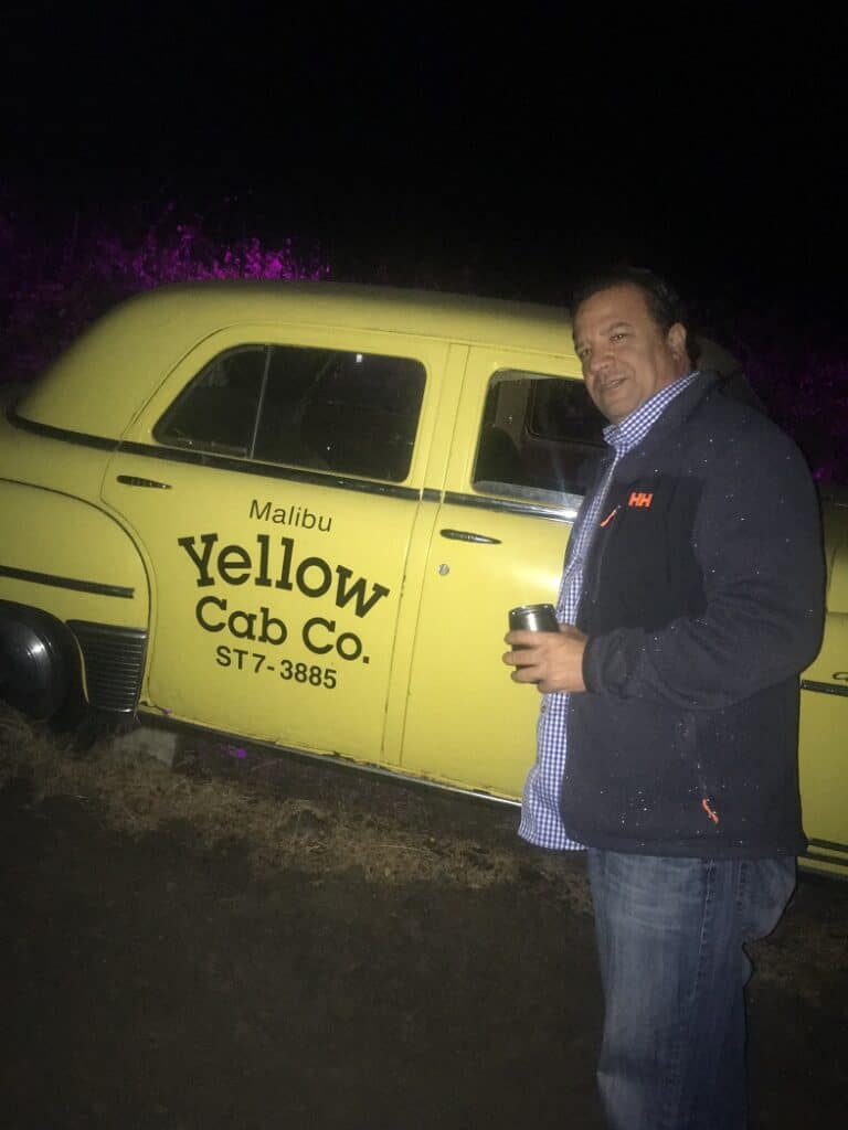 Malibu Yellow Cab set piece photo op