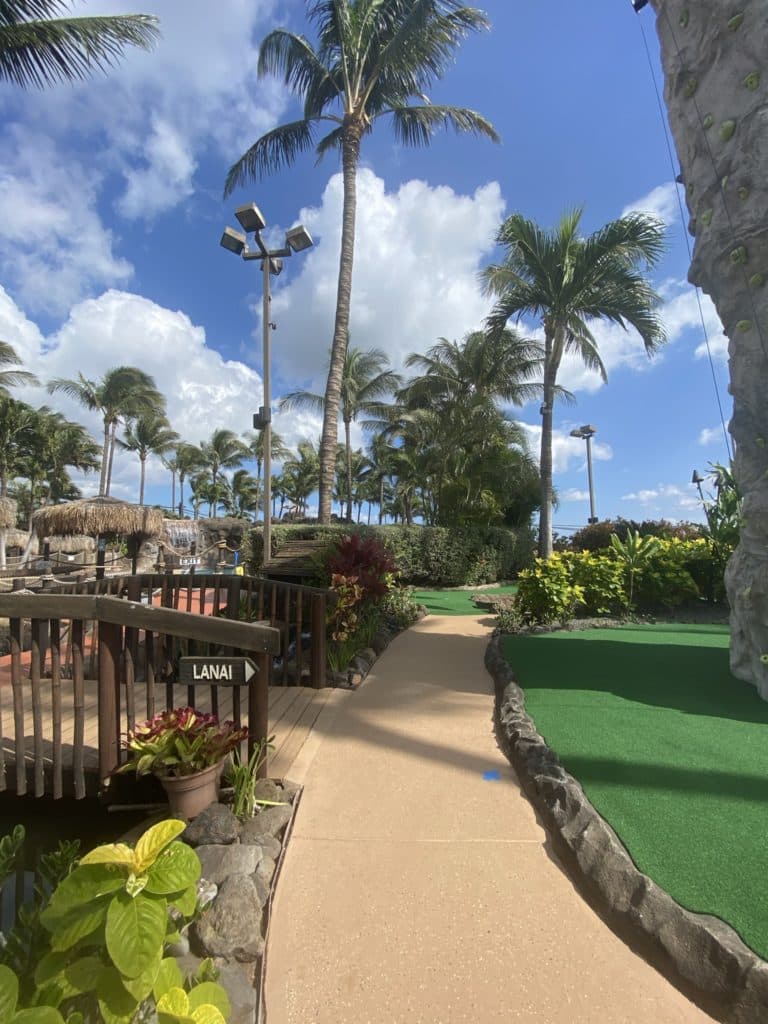 Mini Golf on Maui at the Ma'alaea Harbor