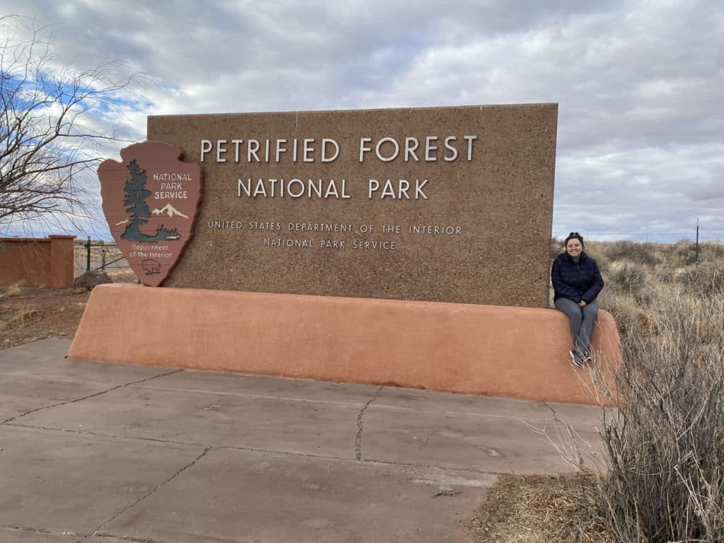 Petrified Forest National Park Entrance Sign