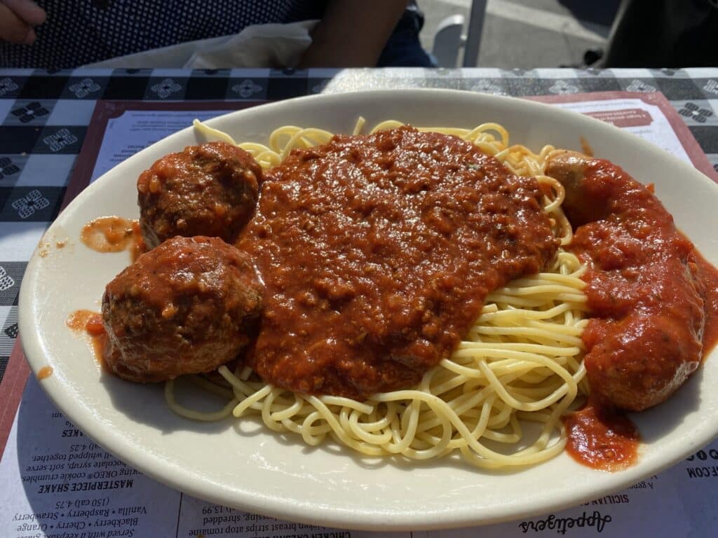 The Old Spaghetti Factory - spaghetti and meatballs