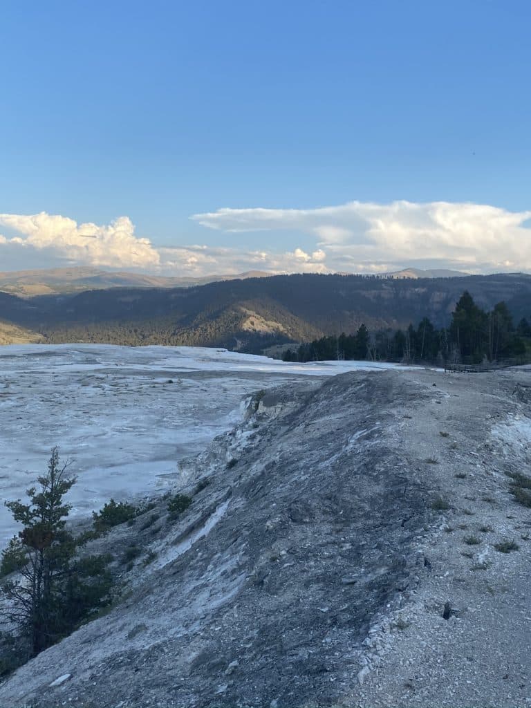 Mammoth Hot Spring in Yellowstone National Park