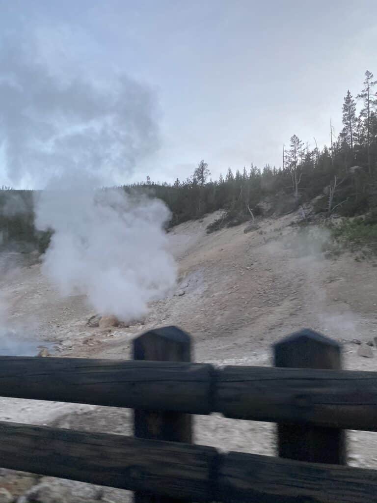 Mammoth Hot Spring in Yellowstone National Park