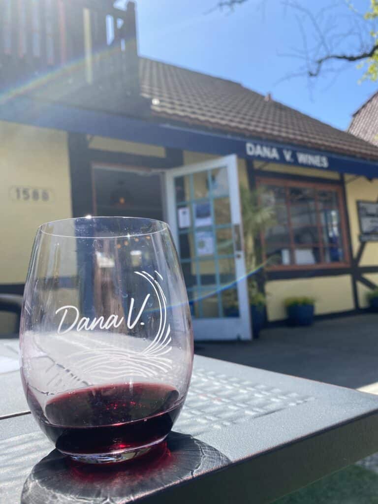 Dana V Wines in Solvang -  best winery day trips around Los Angeles