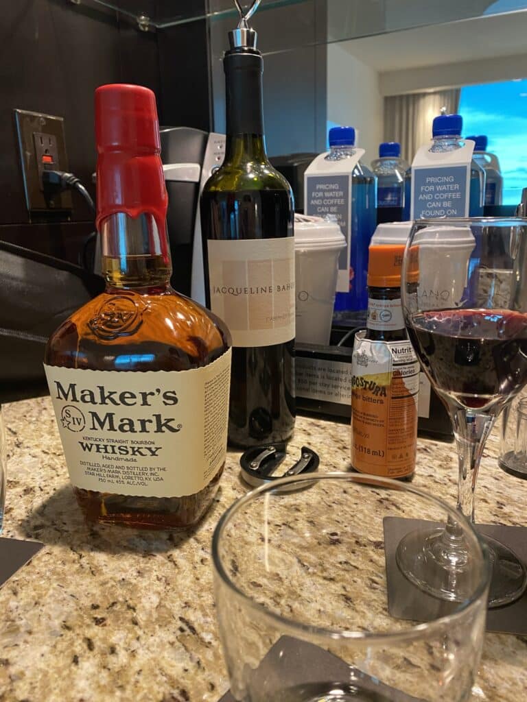 Ingredients to make a Homemade Old Fashioned drink
