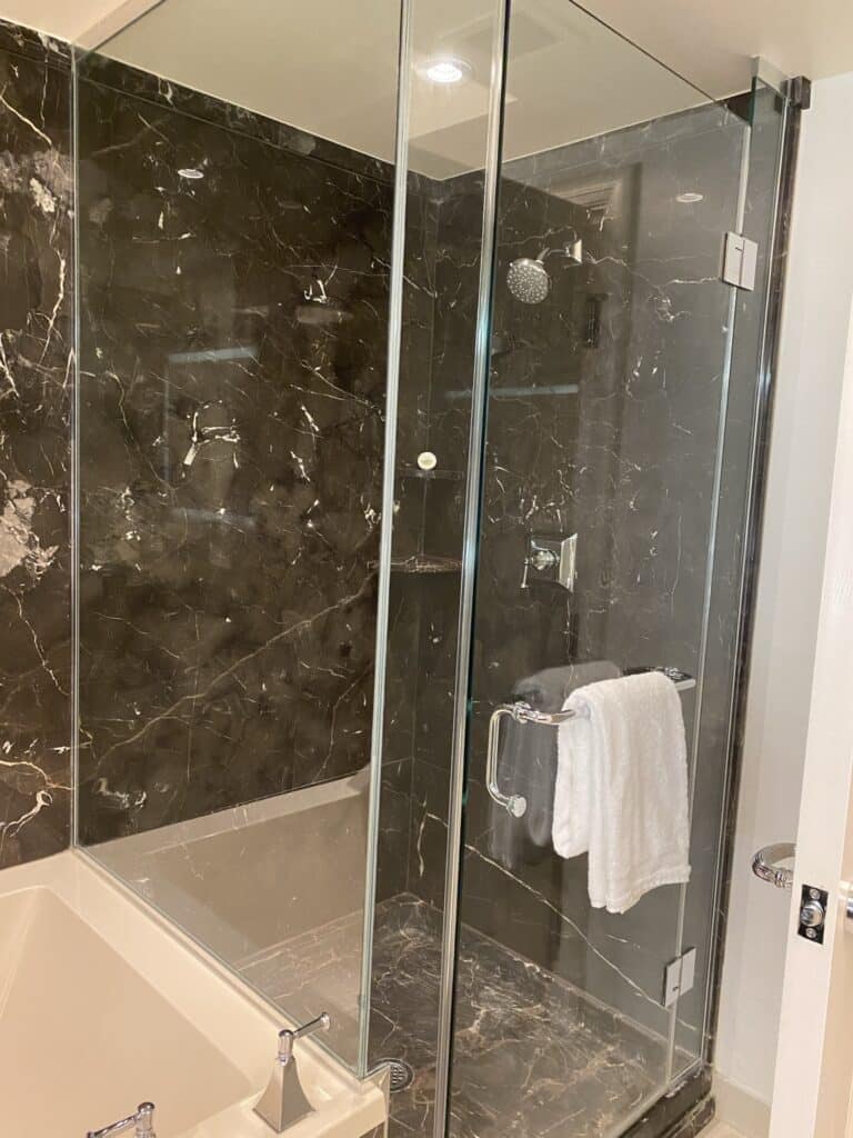 Delano Hotel Las Vegas King Suite Bathroom Shower