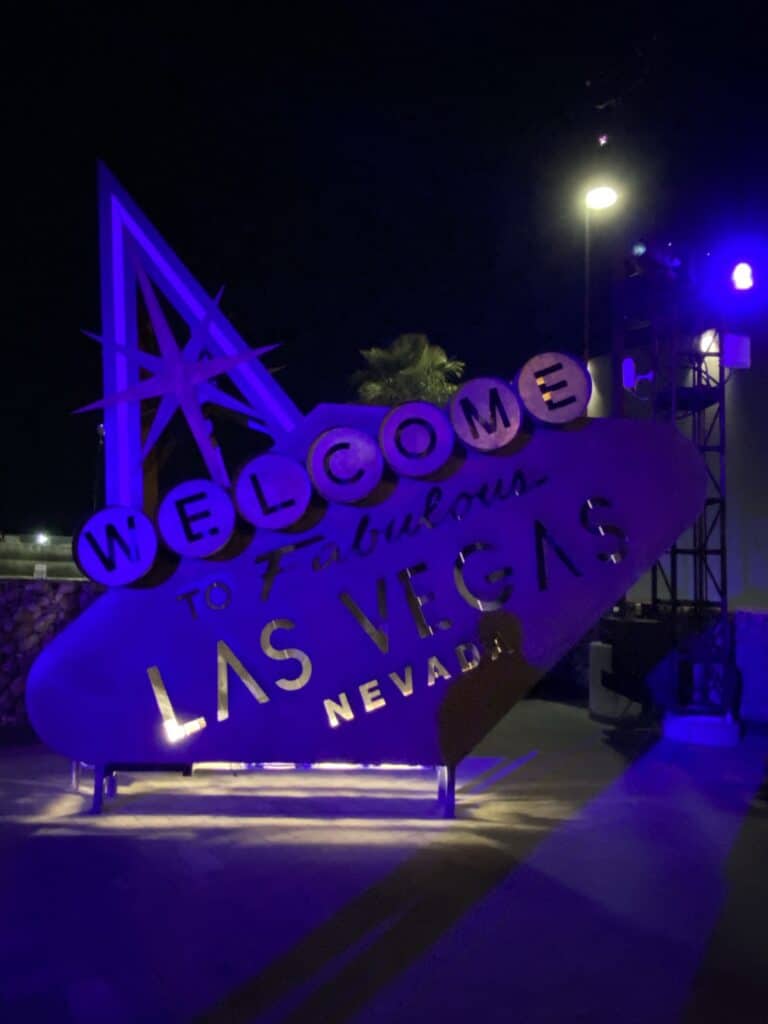 Area15 Outdoor Exhibit Welcome to Fabulous Las Vegas sign