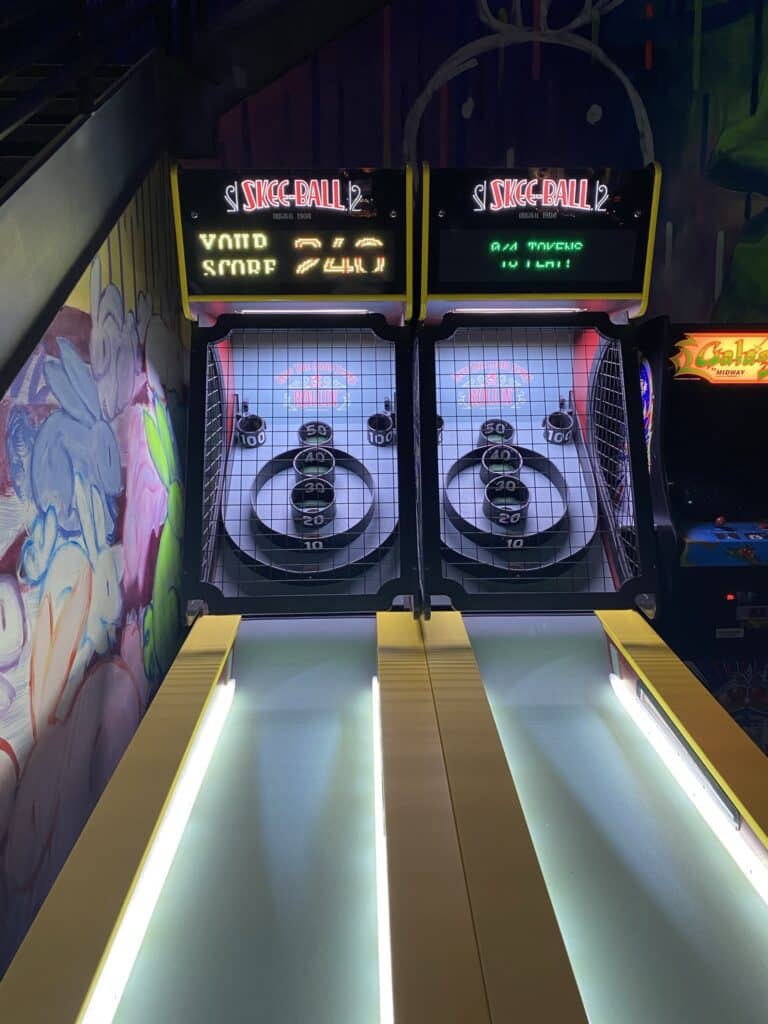 Skee-Ball at Emporium Arcade inside Area15 in Las Vegas
