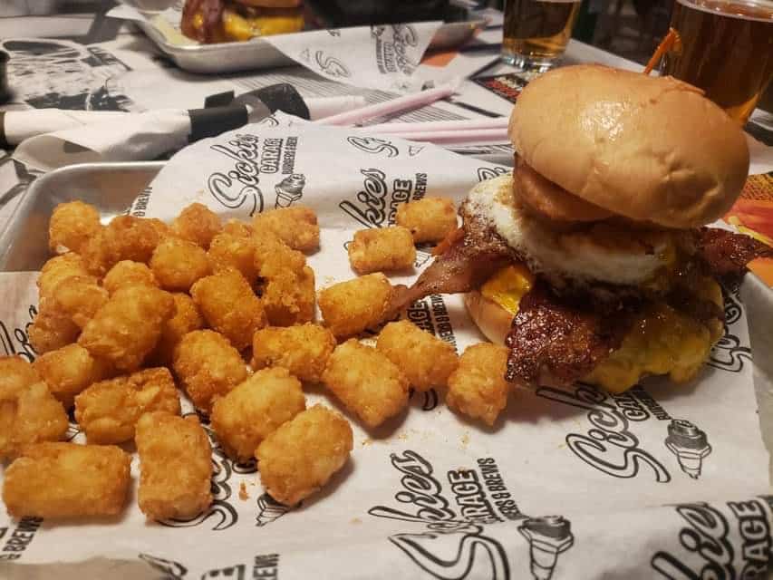 side of tater tots from Sickie's Garage in Las Vegas