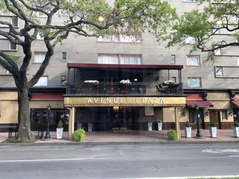 Club Wyndham Avenue Plaza building facade in New Orleans