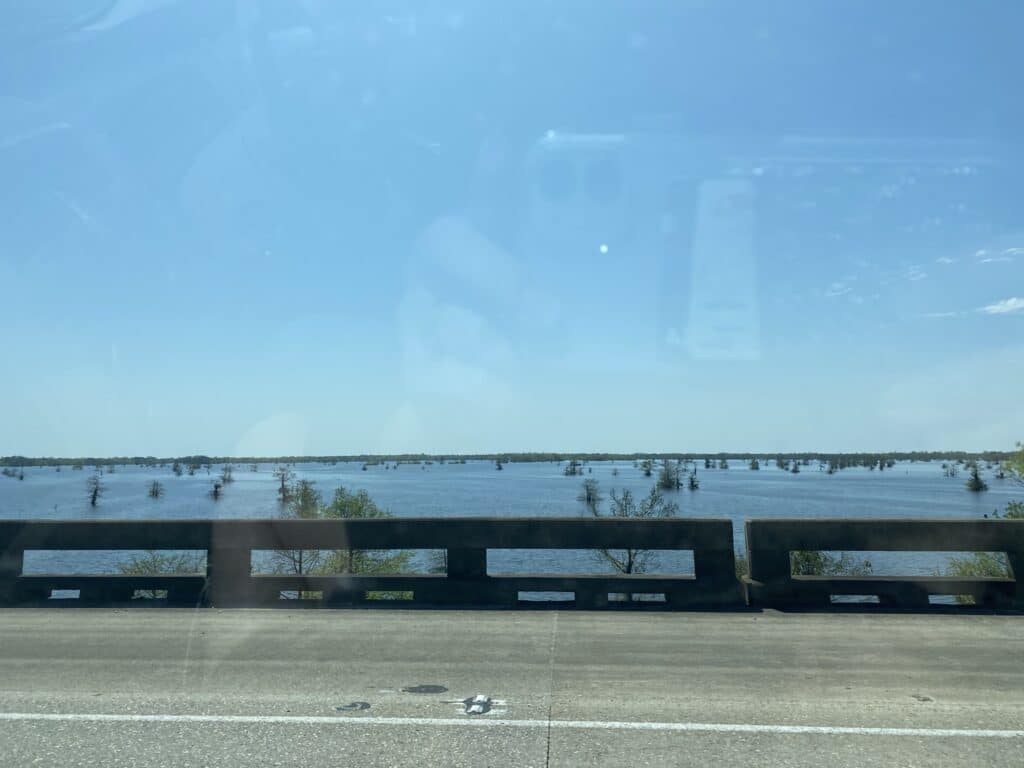 driving through Louisiana