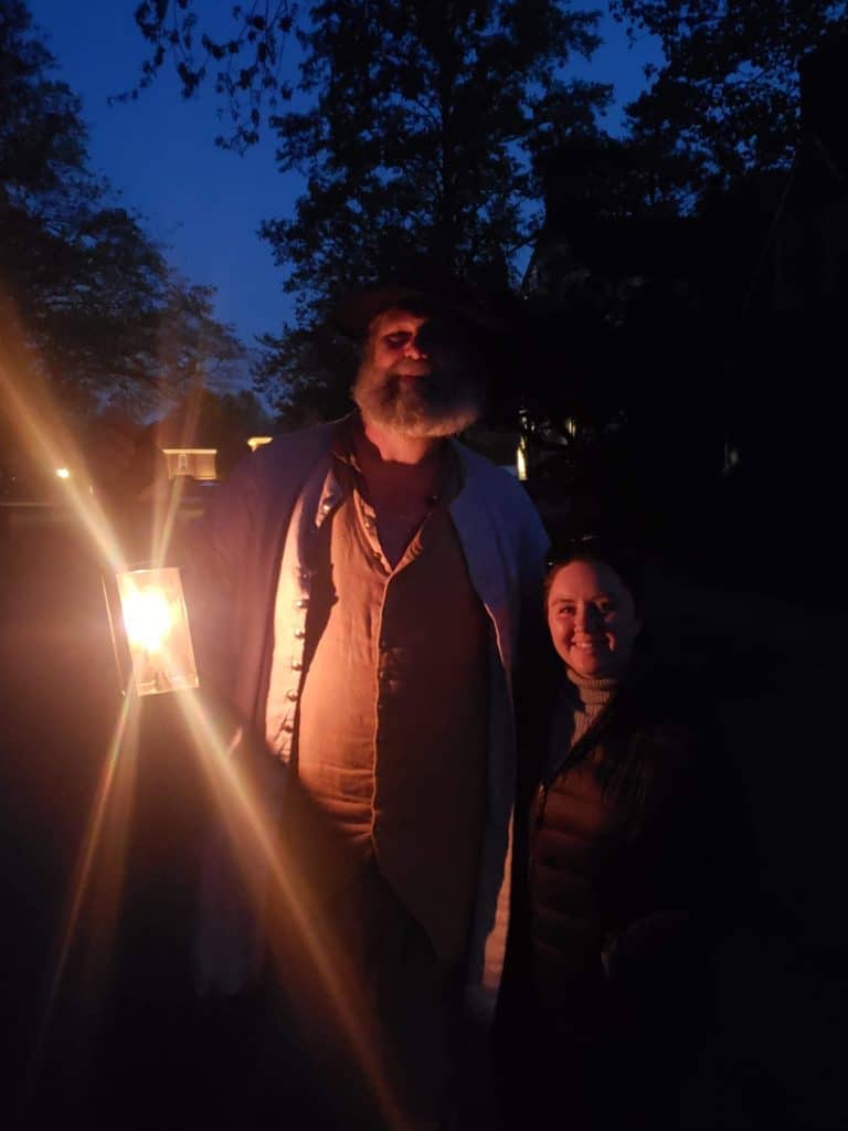 Haunted Williamsburg evening guided tour at Colonial Williamsburg
