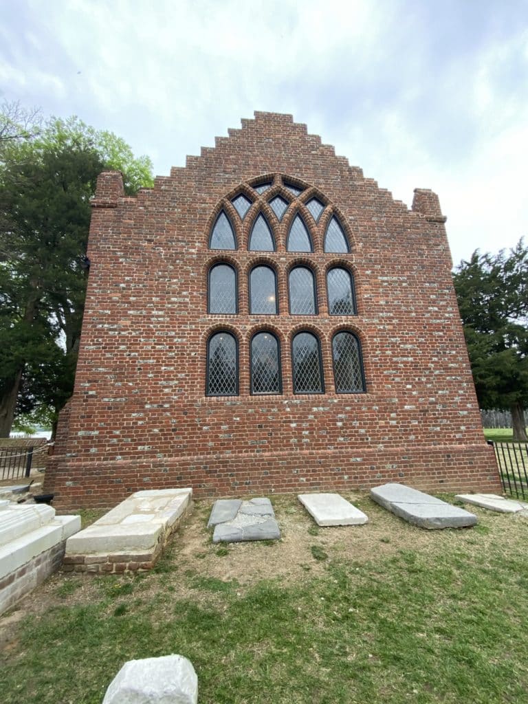 Historic Jamestowne - old church and graveyard