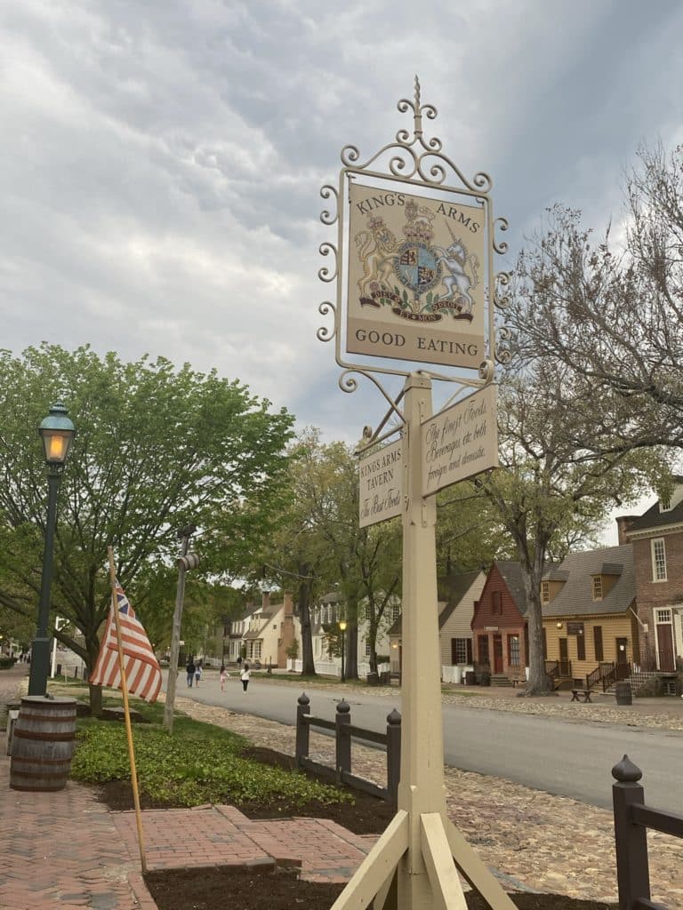 King's Arms Tavern in Colonial Williamsburg