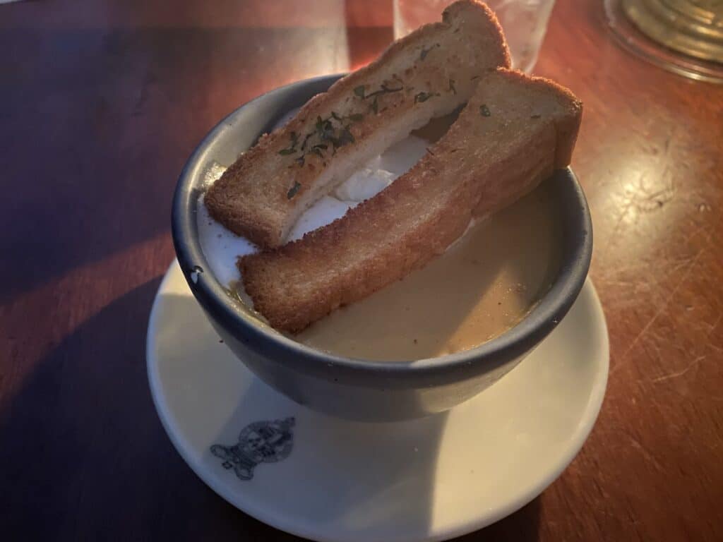 Peanut Soupe from King's Arms Tavern in Colonial Williamsburg