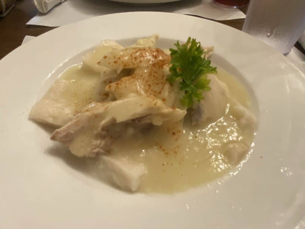 chicken and dumplings from Old Chickahominy House