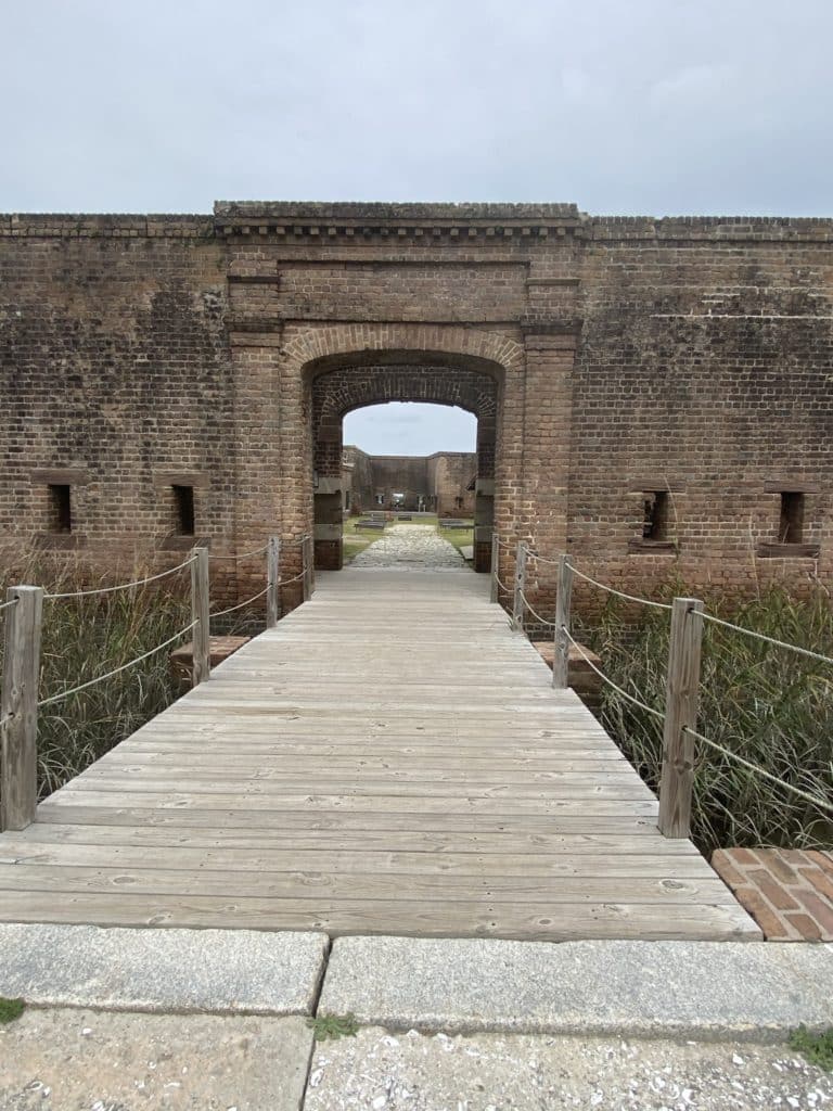Old Fort Jackson in Savannah, Georgia - entry way