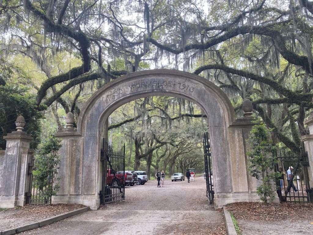 Wormsloe State Historic Site in Savannah, Georgia - entry way 