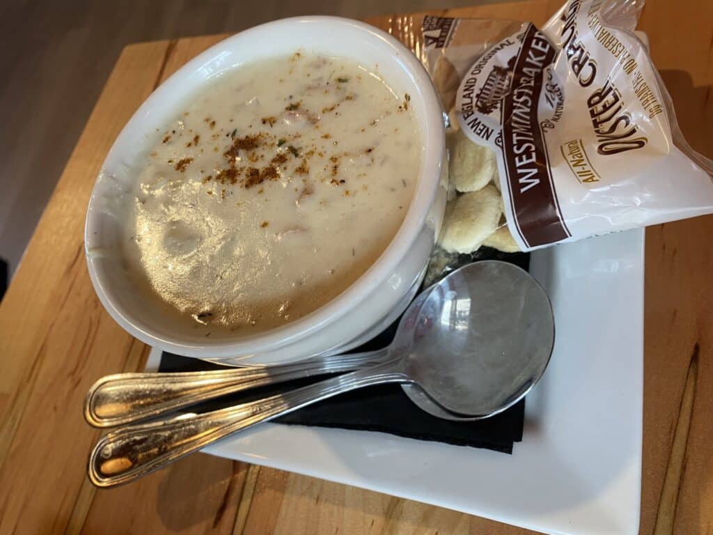 Clam Chowder from Charlie Noble in Nantucket