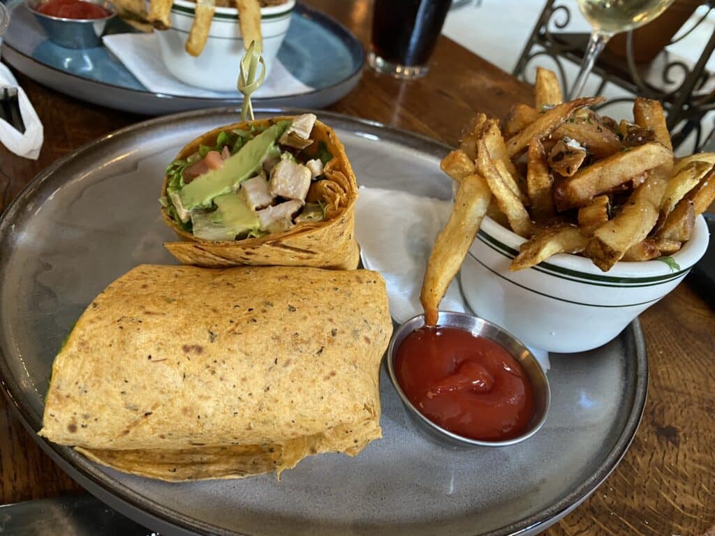 Five Mile Stone - Upper East Side - Chipotle Chicken Wrap with Fries