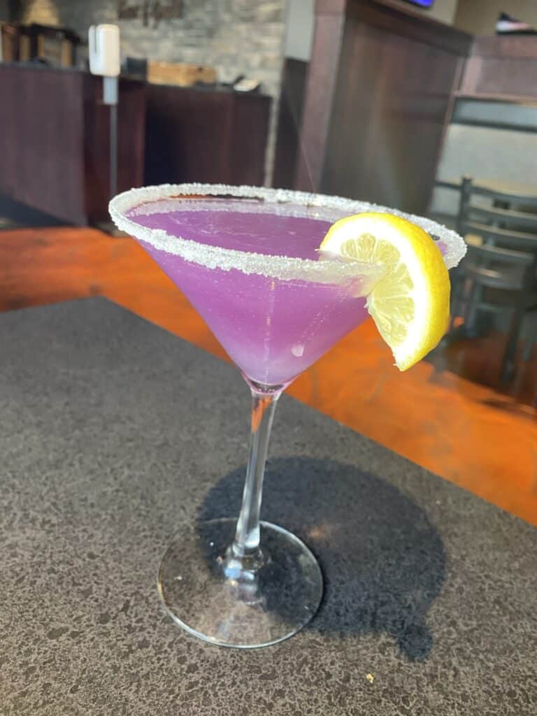 Black Rock Bar & Grill - Dayton, Ohio - magic cocktail that changes color 